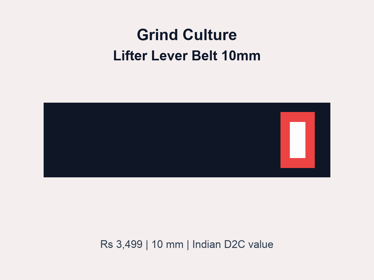 Product graphic for the Grind Culture Lifter Lever Belt 10mm