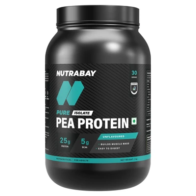 Illustration of the Nutrabay Pure 100% Pea Protein Isolate pouch